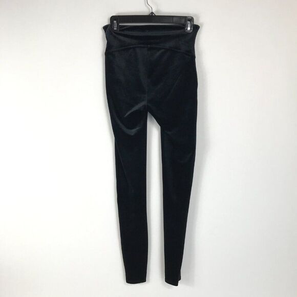 Spanx Velvet Leggings Women's Size Medium Black Ankle Stretch Shapewear Shaping - Picture 3 of 11